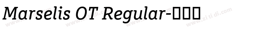 Marselis OT Regular字体转换